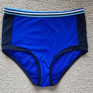 Boden Santorini High-waisted Swim Bottoms, Size US2, Colorblock